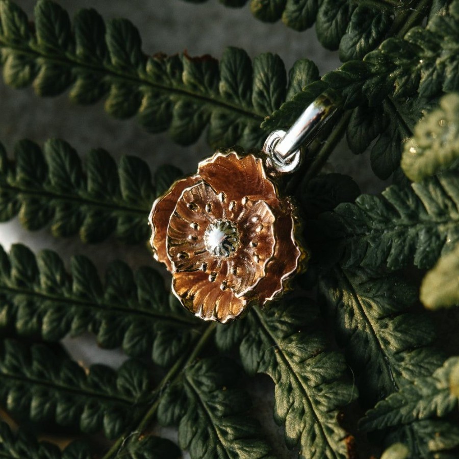 Schmuck fleuriscoeur | Anhanger Mohnblume