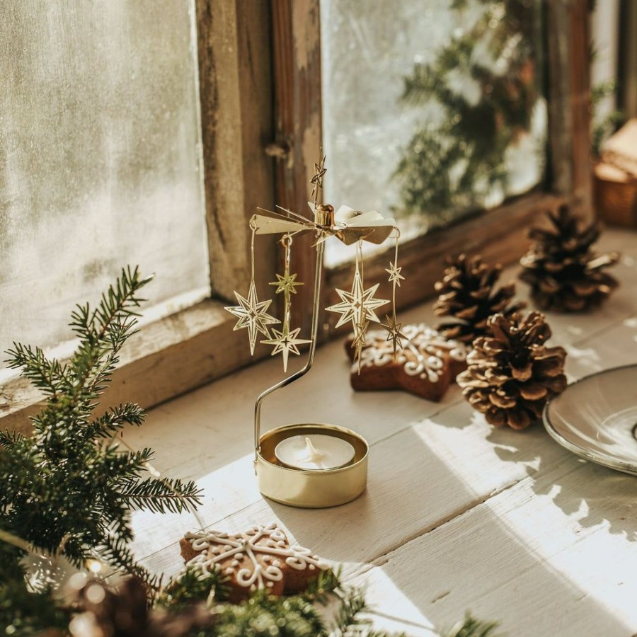 Weihnachten fleuriscoeur | Teelicht-Karussell Sterne