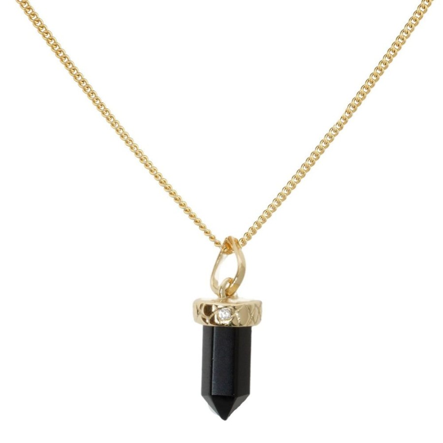 Schmuck fleuriscoeur | Kette Obsidian