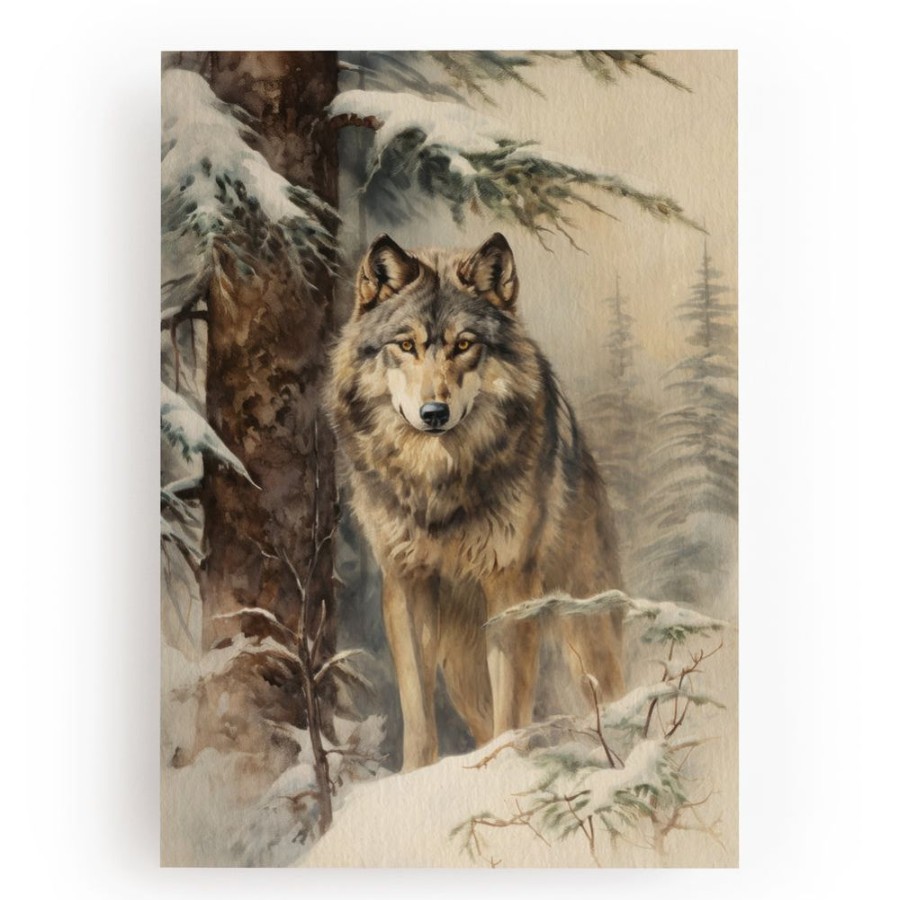 Weihnachten fleuriscoeur | Kunstdruck Wolf